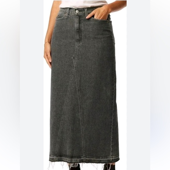 Levi's Strauss Signature Denim Black Maxi Skirt - Picture 1 of 9